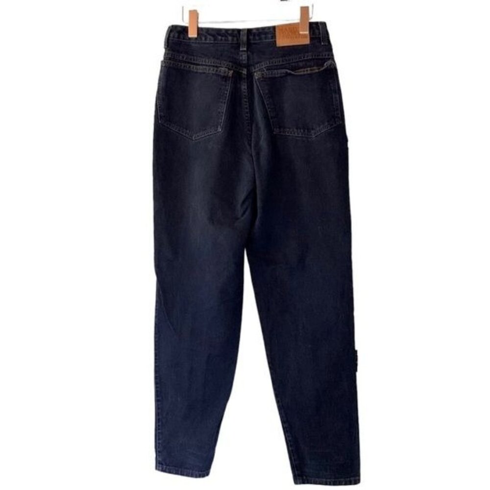 Vintage 80s Girbaud Jeans 11/12 Overdyed Navy Blue High Waist Relaxed Streetwear